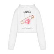 Witte Sweater Collectie Moschino , White , Dames