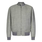 Grijze Wollen Bomberjack Etro , Gray , Heren