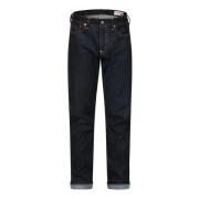 Indigo Denim Slim Jeans met Zeemeeuw Evisu , Blue , Heren