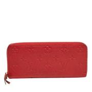 Pre-owned Leather wallets Louis Vuitton Vintage , Red , Dames