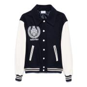 Blauwe Varsity Collegejas met Color-Block Design Family First , Blue ,...