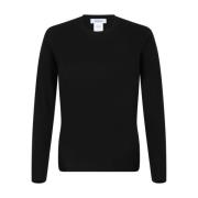 Zwarte Crew Neck Wollen Trui Gran Sasso , Black , Dames