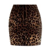 Rok met dierenprint Dolce & Gabbana , Brown , Dames