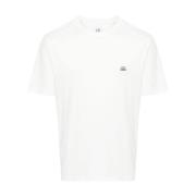 Witte Gaas T-shirt C.p. Company , White , Heren