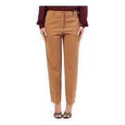 Camel Chino Broek Regular Fit Fracomina , Brown , Dames