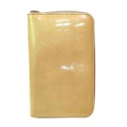 Pre-owned Leather wallets Louis Vuitton Vintage , Beige , Dames