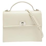 Pre-owned Leather handbags Louis Vuitton Vintage , White , Dames