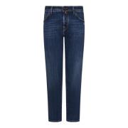 Blauwe Slim-Fit Jeans Aw24 Jacob Cohën , Blue , Heren