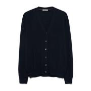 Blauwe Sweater voor Mannen Aw24 Corneliani , Blue , Heren