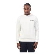 Witte Basic Sweatshirt met Lange Mouwen Suns , White , Heren