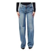 Blauwe wortelpasvorm jeans met zij- en achterzakken Armani Exchange , ...