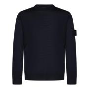 Blauwe Crewneck Sweater Aw24 Stone Island , Blue , Heren