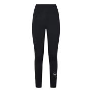 Zwarte broek met elastische tailleband Adidas by Stella McCartney , Bl...