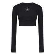 Zwart Topkleding Aw24 Chic Ontwerp Adidas by Stella McCartney , Black ...