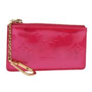 Pre-owned Leather wallets Louis Vuitton Vintage , Pink , Dames