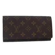 Pre-owned Canvas wallets Louis Vuitton Vintage , Brown , Dames