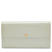 Pre-owned Leather wallets Louis Vuitton Vintage , Gray , Dames