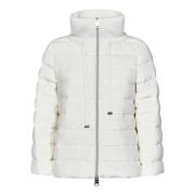 Witte Fluwelen Cape Jas Herno , White , Dames