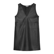 Leren jurk A-lijn Marc O'Polo , Black , Dames