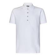 Wit Monogram Poloshirt Balmain , White , Heren