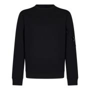 Zwarte Sweater met Lens Detail C.p. Company , Black , Heren