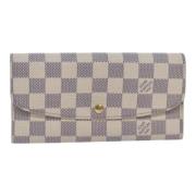 Pre-owned Canvas wallets Louis Vuitton Vintage , White , Dames