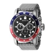 Pro Diver Quartz Horloge - Zwarte Wijzerplaat Invicta Watches , Gray ,...