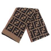 Pre-owned Silk scarves Fendi Vintage , Brown , Dames