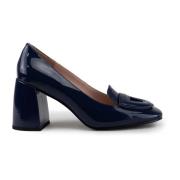 Blauwe Leren Hak Pumps Coccinelle , Blue , Dames