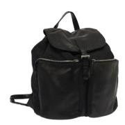 Pre-owned Leather backpacks Prada Vintage , Black , Dames