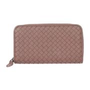 Pre-owned Leather wallets Bottega Veneta Vintage , Brown , Dames