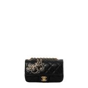 Pre-owned Leather chanel-bags Chanel Vintage , Black , Dames