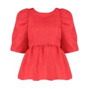 Lange mouw top Vivian-Ls Harper & Yve , Red , Dames