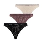 Kanten Slip Tripack - Zwart Calvin Klein , Multicolor , Heren