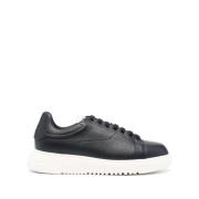 Blauwe Sneakers Emporio Armani , Blue , Heren