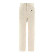 Beige Cassandre Denim Jeans Isabel Marant , Beige , Dames