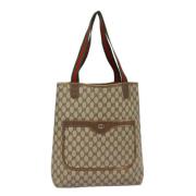 Pre-owned Canvas totes Gucci Vintage , Beige , Dames