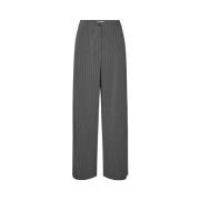 Pinstripe Wide Leg Pants Modström , Gray , Dames