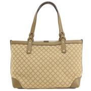 Pre-owned Canvas gucci-bags Gucci Vintage , Beige , Dames