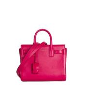 Pre-owned Leather handbags Yves Saint Laurent Vintage , Pink , Dames