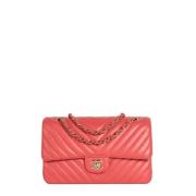 Pre-owned Leather chanel-bags Chanel Vintage , Pink , Dames