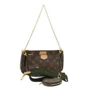 Pre-owned Canvas pouches Louis Vuitton Vintage , Brown , Dames