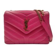 Pre-owned Leather shoulder-bags Yves Saint Laurent Vintage , Pink , Da...