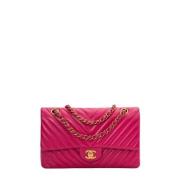 Pre-owned Leather chanel-bags Chanel Vintage , Pink , Dames