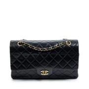 Pre-owned Leather chanel-bags Chanel Vintage , Black , Dames