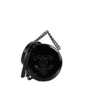 Pre-owned Leather chanel-bags Chanel Vintage , Black , Dames