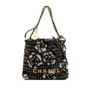 Pre-owned Cotton chanel-bags Chanel Vintage , Black , Dames