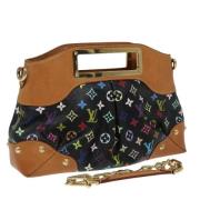 Pre-owned Canvas handbags Louis Vuitton Vintage , Black , Dames