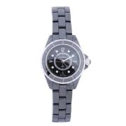 Pre-owned Metal watches Chanel Vintage , Black , Dames