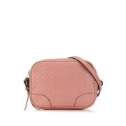 Pre-owned Leather crossbody-bags Gucci Vintage , Pink , Dames